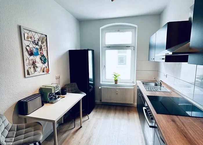Casa Cozy - 3-Zi-Whg - Nahe Uniklinik & Zentrum - Kueche, Smarttv, Homeoffice * マクデブルク